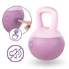 DrFit Kettlebell odważnik kulowy z piaskiem do ćwiczeń siłowych fioletowy 10kg