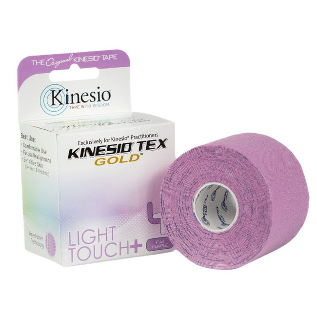 Kinesio Tex Gold Light Touch+ hipoalergiczna do wrażliwej skóry 5 cm x 5 m fioletowa