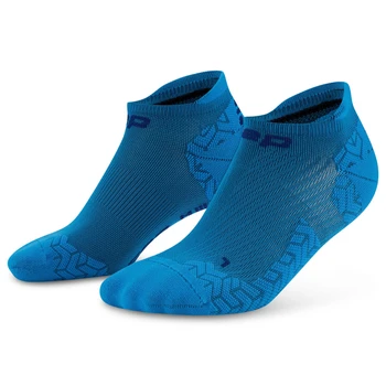 Męskie skarpety kompresyjne sportowe stopki no show CEP Core Run Ultralight niebieskie