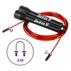 DrFit Skakanka z łożyskami Speed Rope czarna + czerwona linka 3 m 