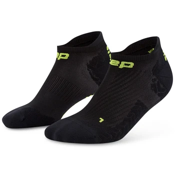 Damskie skarpety kompresyjne sportowe stopki no show CEP Core Run Ultralight czarne