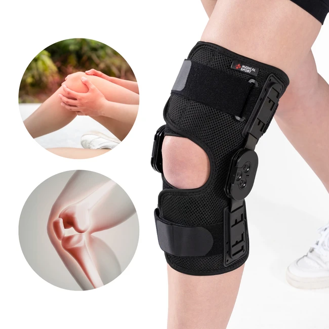Zawiasowy stabilizator kolana z regulacją kąta zgięcia MSupport